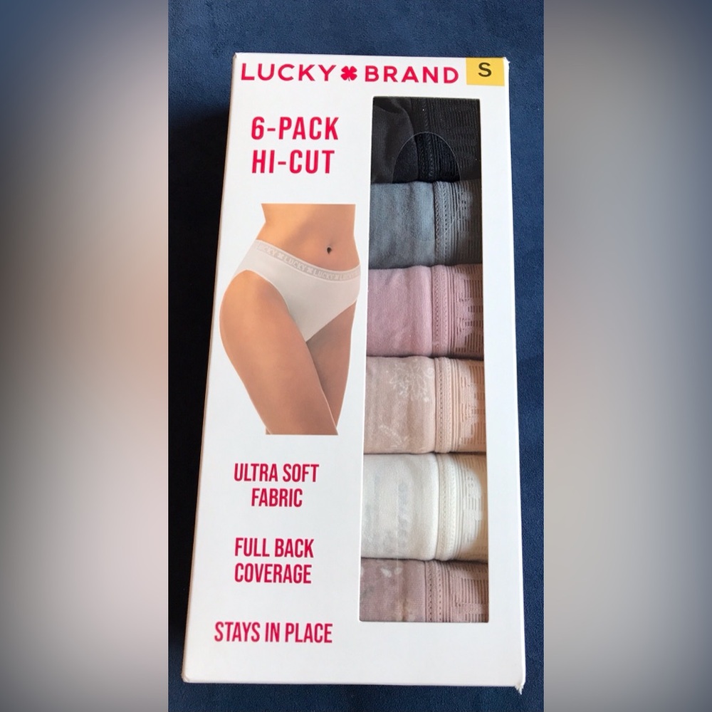 Lucky Brand Hi-Cut Underwear 6-Pack Size SMALL NIB
